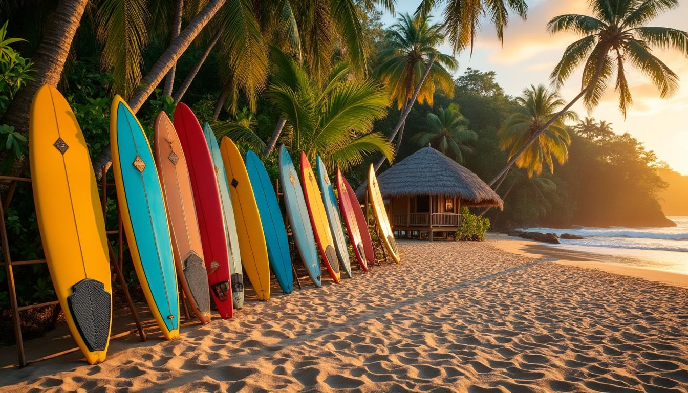 après avoir été licenciés, mon manager et moi avons troqué nos combinaisons de plongée pour un camp de surf à bali, une aventure inattendue pleine de renouveau et de découvertes.