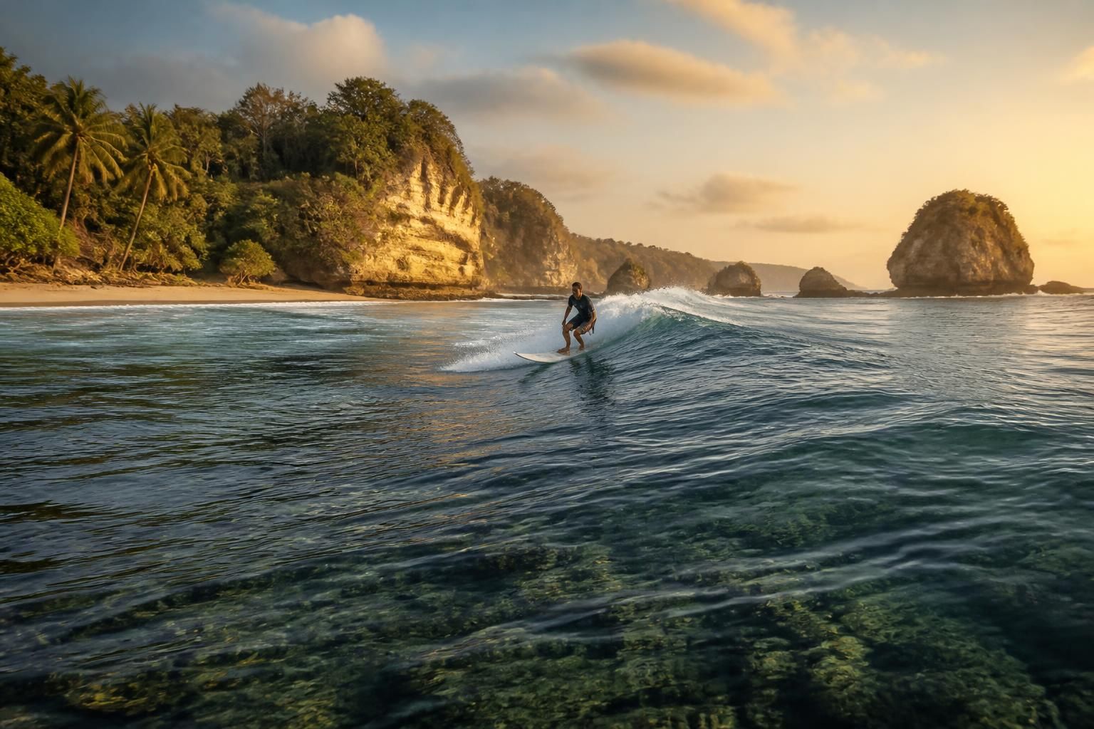 L'Indonésie regorge de vagues, mais celle-ci pourrait bien être la plus méconnue de toutes 3 découvrez la vague la plus méconnue d'indonésie, un trésor caché pour les amateurs de surf à la recherche d'aventures uniques.